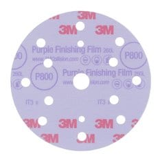 3M™ Purple Finishing Film Hookit™ 260L Disc Dust-Free, 51155, 6
in, P800, 50 discs per carton, 4 cartons per case