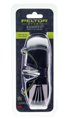 Peltor™ Sport SecureFit™ Safety Eyewear, SF400-PC-8, Clear/AF Lens, 8
ea/cs