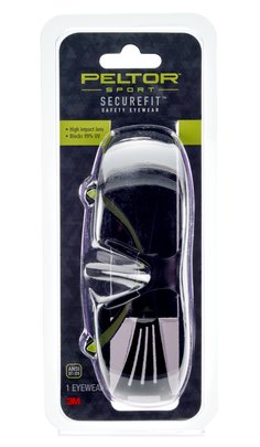 Peltor™ Sport SecureFit™ Safety Eyewear, SF400-PG-8, Gray/AF Lens,
8ea/cs