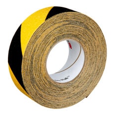 3M™ Safety-Walk™ Slip-Resistant General Purpose Tapes & Treads 613,
Black/Yellow Stripe, 2 in x 60 ft, Roll, 2/Case