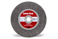Scotch-Brite™ EXL PRO Unitized Wheel, EX-UW, 8A Coarse, 4 in x 3.5 mm x
1/4 in, 20 ea/Case
