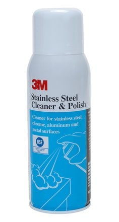 3M™ Stainless Steel Cleaner & Polish 59158, 10 Oz Aerosol, 12/Case