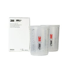 3M™ PPS™ Series 2.0 Cup 26023, Large (28 fl oz, 850 mL), 2 Cups/Carton, 4 Cartons/Case