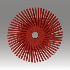 Scotch-Brite™ Radial Bristle Disc, 1 in x 1/8 in 220, 2000 ea/Case