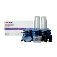 3M™ PPS™ Series 2.0 Spray Cup System Kit, 26314, Mini (6.8 fl oz, 200
mL), 125u Micron Filter, 1 kit per case