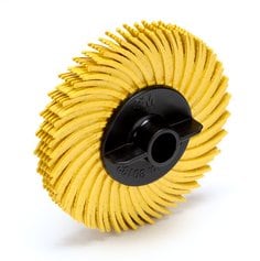 Scotch-Brite™ Radial Bristle Disc, RB-ZB, 80, 2 in x 3/8 in, Thin Bristle, 40/Carton, 80 ea/Case