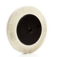 Scotch-Brite™ Radial Bristle Brush, 8 in x 1 in x 1-1/4 in 120 with
Flange, 2 ea/Case