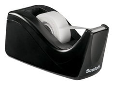Scotch® Desktop Tape Dispenser C60-BK, Black Two-Tone