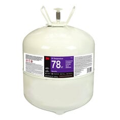 3M™ Hi-Temperature Polystyrene Insulation 78 HT Cylinder Spray Adhesive,
Blue, Large Cylinder (Net Wt 28.5 lb), 1/case