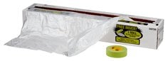 3M™ Premium Plastic Sheeting with 233+ Masking Tape (36 mm), 06728, 16
ft x 400 ft, 1 per case