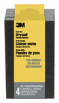 3M™ Drywall Sanding Sponge 9095DC-NA-4PK, Dual Grit Block, 2 7/8 in x 4 7/8 in x 1 in, Fine/Medium, 4/pk, 6 pks/cs