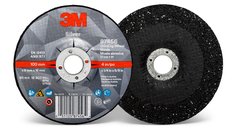 3M™ Silver Depressed Center Grinding Wheel, 87456, T27, 4 in x 1/4 in x
5/8 in, 10/Carton, 20 ea/Case