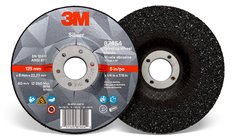 3M™ Silver Depressed Center Grinding Wheel, 87454, T27, 5 in x 1/4 in x
7/8 in, 10/Carton, 20 ea/Case