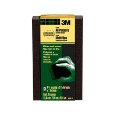 3M™ General Purpose Sanding Sponge DSXF-F-ESF-10, 2 7/8 in x 4 7/8 in x 1 in, Extra Fine/Fine, 10 ea/cs