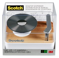 Scotch® Desktop Tape Dispenser - Record Player Dispenser, C45-RECORD,
3/4" x 350"