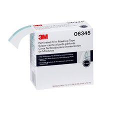 3M™ Perforated Trim Masking Tape, 06345, 5 mm Hard Band, 50.8 mm x 10 m, 6 rolls per case