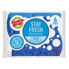 Scotch-Brite® Stay Fresh Non-Scratch Scrub Dots Sponge 20306-4, 4/6