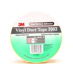 3M™ Vinyl Duct Tape 3903, Yellow, 2 in x 50 yd, 6.5 mil, 24/Case,
Individually Wrapped Conveniently Packaged
