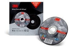 3M™ Silver Cut-Off Wheel, 87660, T27, 4.5 in x .045 in x 7/8 in, Single
Pack, 10 ea/Case