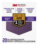 3M™ Pro Grade Precision™ Faster Sanding Sanding Sheets 220 grit Fine,
27220TRI-20, 9 in x 11 in, 20/pk
