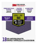 3M™ Pro Grade Precision™ Faster Sanding Sanding Sheets 60 grit Coarse,
27060TRI-18, 9 in x 11 in, 18/pk