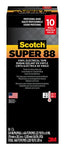Scotch® Super 88 Vinyl Electrical Tape, 6143-BA-10, 3/4 in x 66 ft x
0.008 in (19 mm x 20,1 m x 0,215 mm), 10/case