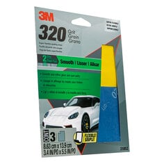 3M™ Super Flexible Sanding Sheets, 31852, 320 Grit, 3 pack, 20 packs per
case