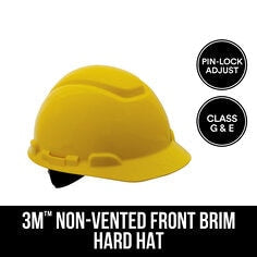 3M™ Non-Vented Hard Hat with Pinlock Adjustment, CHHYH1-12-DC, 12/case