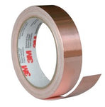 3M™ Copper EMI Shielding Tape 1181, 1/2 in x 60 yds, 3 in paper core,
Bulk, 18 Rolls/Case