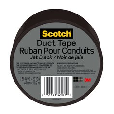 Scotch® Duct Tape 920-BLK-C, 1.88 in x 20 yd (48 mm x 18,2 m), Black