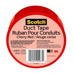 Scotch® Duct Tape 920-RED-C, 1.88 in x 20 yd (48 mm x 18,2 m), Red