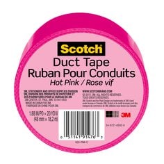 Scotch® Duct Tape 920-PNK-C, 1.88 in x 20 yd (48 mm x 18,2 m), Pink