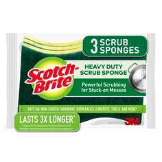 Scotch-Brite® Heavy Duty Scrub Sponge HD-3, 8/3
