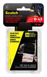 Scotch™ Extreme Mounting Squares Value Pack RFD7021-VPESF, 1 in x 1 in
(25,4 mm x 25,4 mm), Black, 36 Squares
