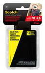 Scotch™ Extreme Fastener Mounting Strips Value Pack RF6731-VPESF, 1 in x
3 in (25,4 mm x 76,2 mm), Black, 14 Strips