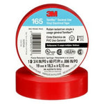 3M™ Temflex™ Vinyl Electrical Tape 165, Red, 3/4 in x 60 ft (19 mm x 18 m), 6 mil, 100 Rolls/Case
