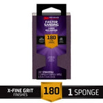 3M™ Pro Grade Precision™ Faster Sanding Sanding Block Sponge,
24002PGP-XF-B, 2.5 in x 4.5 in x 1 in, 180 grit, X-Fine, 12/cs