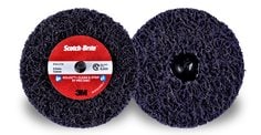 Scotch-Brite™ Roloc™+ Clean and Strip XT Pro Disc, XO-ZR, SiC Extra
Coarse, TR+, Purple, 4 in x 1 in, 2 Ply, 10 ea/Case