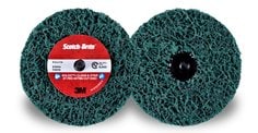 Scotch-Brite™ Roloc™+ Clean and Strip XT Pro Extra Cut Disc, XC-DR+, A/O
Extra Coarse, TR+, Green, 4 in x 1 in, 2 Ply, 10 ea/Case