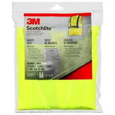 3M™ Reflective Vest Day/Night Safety Vest, 94616H1-DC-THD, Hi-Viz
Yellow, 6/case