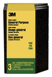 3M™ General Purpose Sanding Sponge CP040-3PK, Single Angle, 2 7/8 in x 4 7/8 in x 1 in, Fine, 3/pk, 6 pks/cs