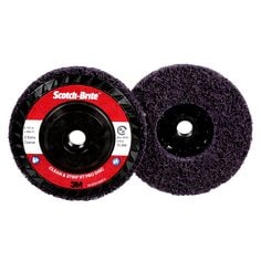 Scotch-Brite™ Clean and Strip XT Pro Disc, XO-DC, SiC Extra Coarse,
Purple, 4-1/2 in x 5/8"-11, Type 27, 10 ea/Case