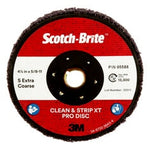 Scotch-Brite™ Clean and Strip XT Pro Disc, XO-DC, SiC Extra Coarse, TN,
Purple, 4-1/2 in x 5/8"-11, 10 ea/Case