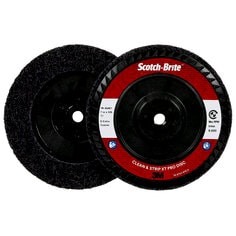 Scotch-Brite™ Clean and Strip XT Pro Disc, XO-DC, SiC Extra Coarse,
Purple, 7 in x 5/8"-11, Type 27, 5 ea/Case