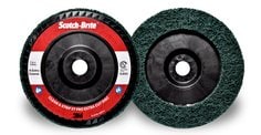 Scotch-Brite™ Clean and Strip XT Pro Extra Cut Disc, XC-DC, A/O Extra
Coarse, Green, 7 in x 7/8 in, Type 27, 5 ea/Case