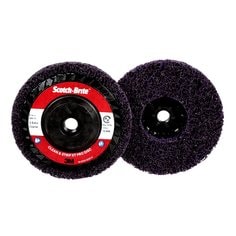 Scotch-Brite™ Clean and Strip XT Pro Disc, XO-DC, SiC Extra Coarse,
Purple, 5 in x 5/8"-11, Type 27, 10 ea/Case