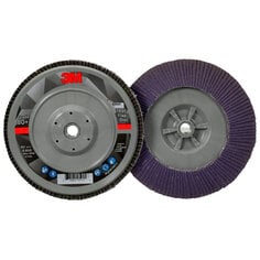 3M™ Flap Disc 769F, 80+, T29 Quick Change, 7 in x 5/8 in-11, 5 ea/Case