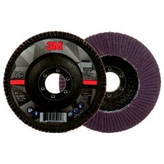 3M™ Flap Disc 769F, 120+, T29, 4-1/2 in x 7/8 in, 10 ea/Case