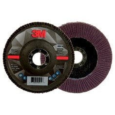 3M™ Flap Disc 769F, 80+, T27, 5 in x 7/8 in, 10 ea/Case