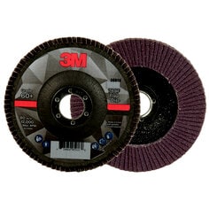 3M™ Flap Disc 769F, 60+, T27, 5 in x 7/8 in, 10 ea/Case